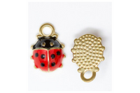 Ladybug Charm Earrings