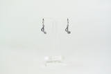 Music Note Charm Earrings