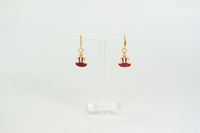 American Flag Uncle Sam Hat Charm Earrings