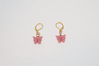 Sparkly Butterfly charm Earrings