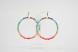 Rainbow Hoop Earrings