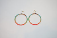 Rainbow Hoop Earrings