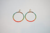 Rainbow Hoop Earrings