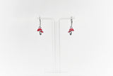 Mushroom charm earrings