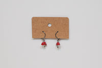 Mushroom charm earrings