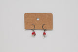 Mushroom charm earrings