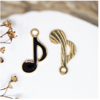 Music Note Charm Earrings