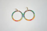 Rainbow Hoop Earrings