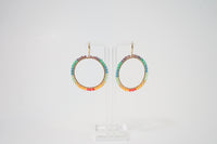 Rainbow Hoop Earrings