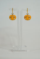 Cute pumpkin charm earrings